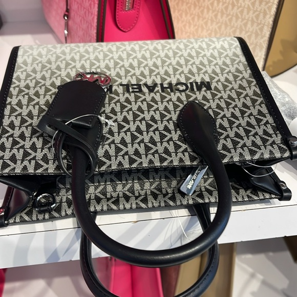 Michael Kors Mirella Small Ombré Signature Logo Crossbody Satchel Tote Shoulder - Picture 9 of 16